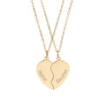 Mother & Daughter Break Apart Heart Necklace