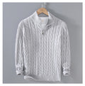 Mens Half Turtleneck Cotton Sweater